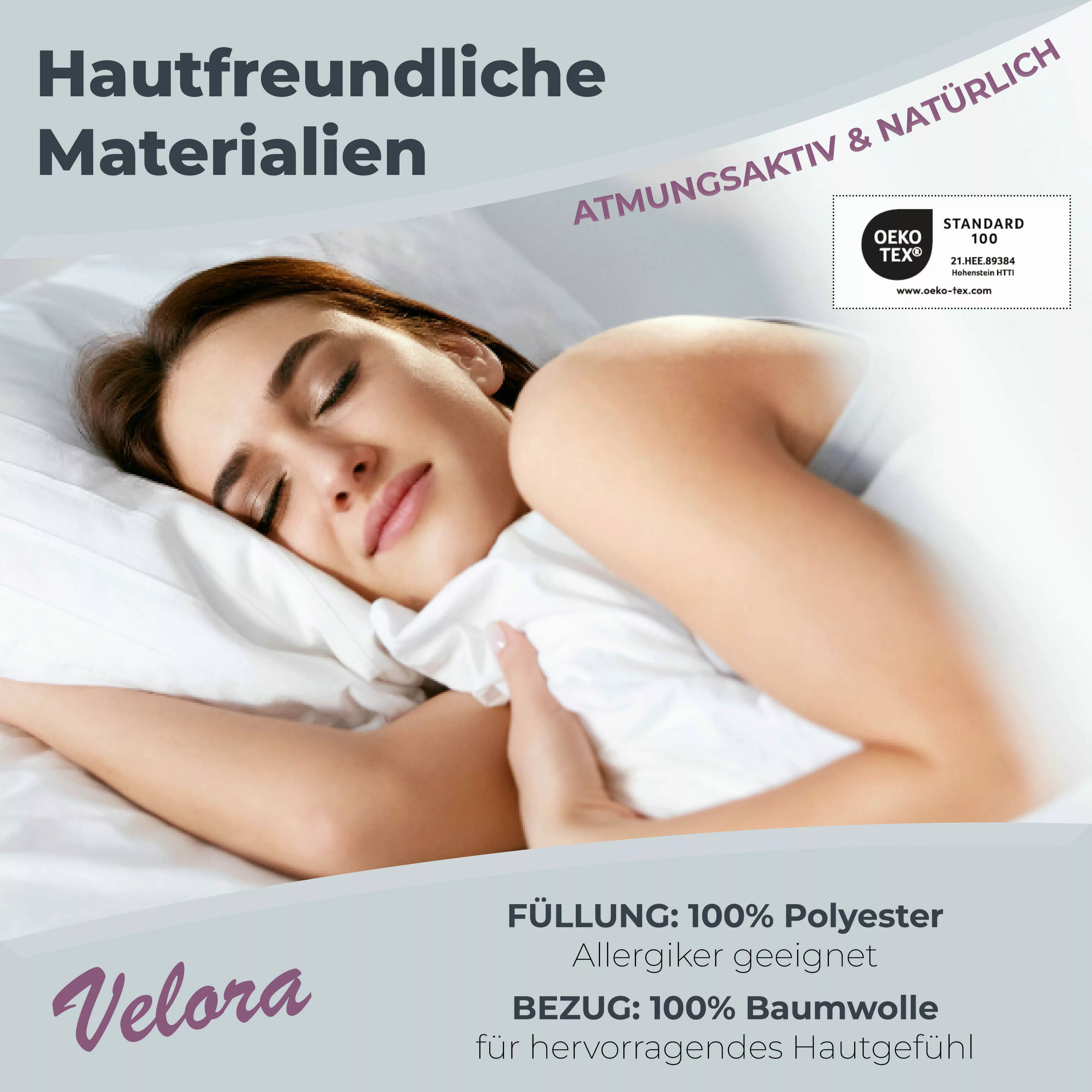 VELORA Bett-Set Bettdecke 135x200 – Allergikerfreundlich günstig online kaufen