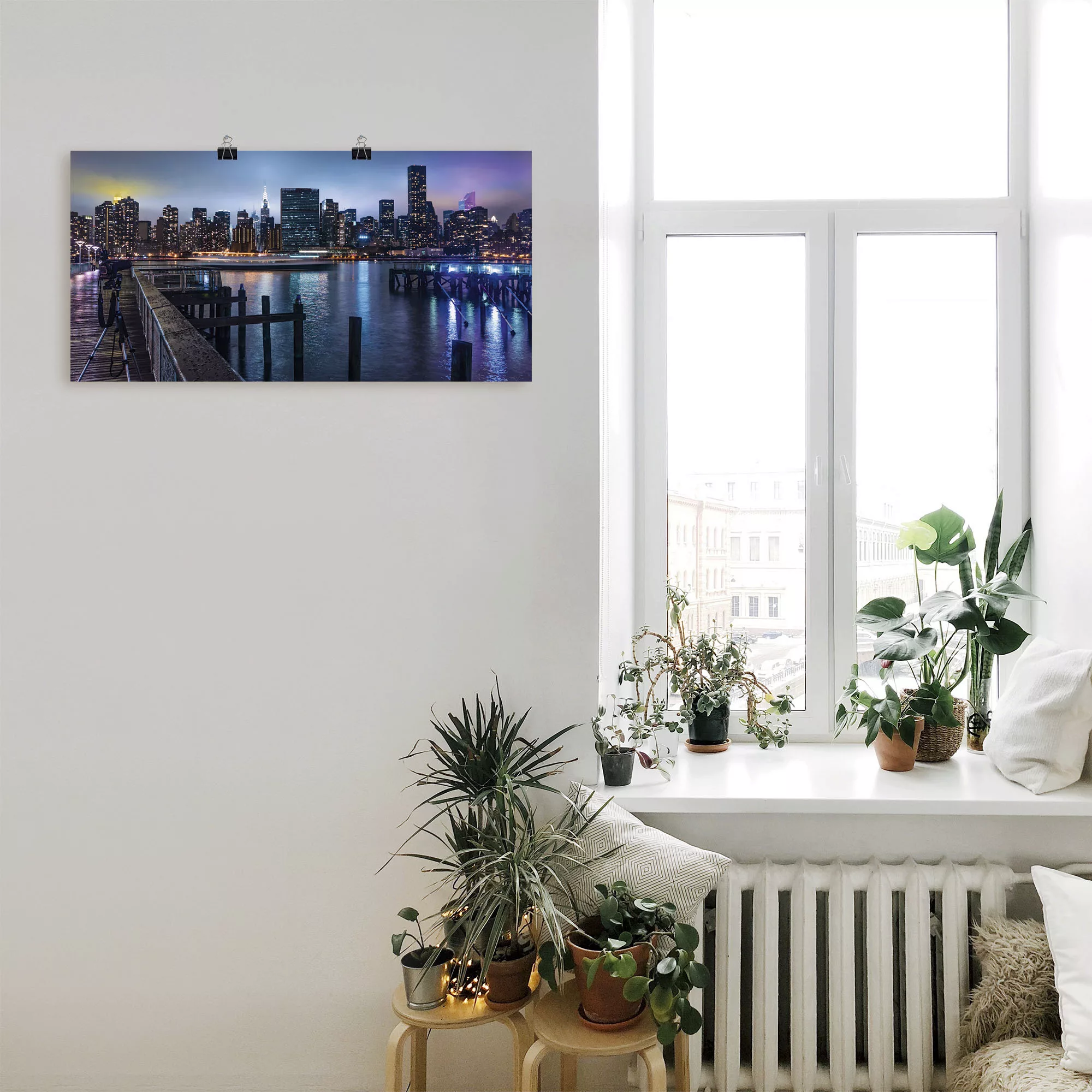 Artland Wandbild "New York Manhattan im Abendlicht", Amerika, (1 St.), als günstig online kaufen