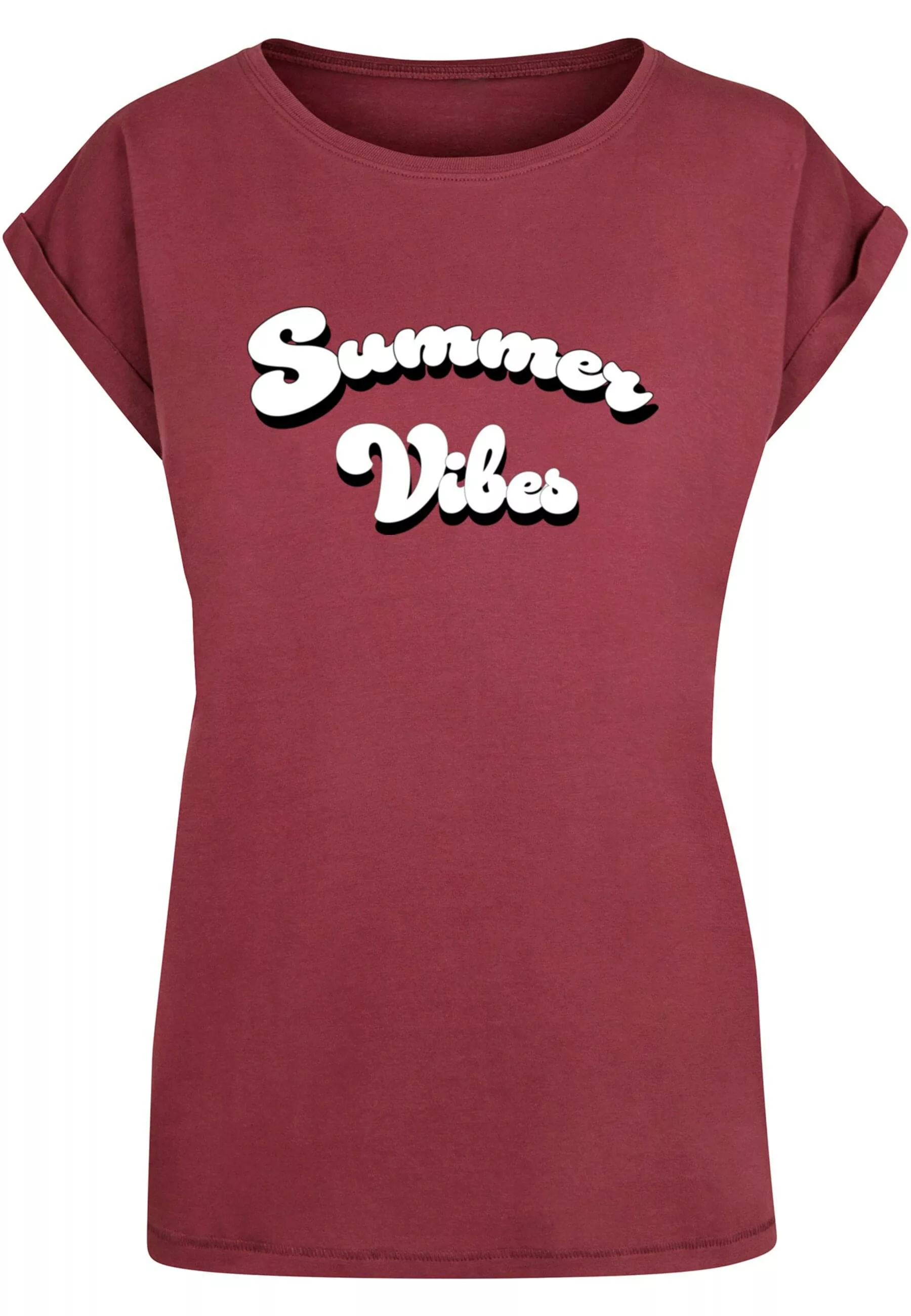 Merchcode T-Shirt "Merchcode Damen Ladies Summer Vibes Extended Shoulder Te günstig online kaufen