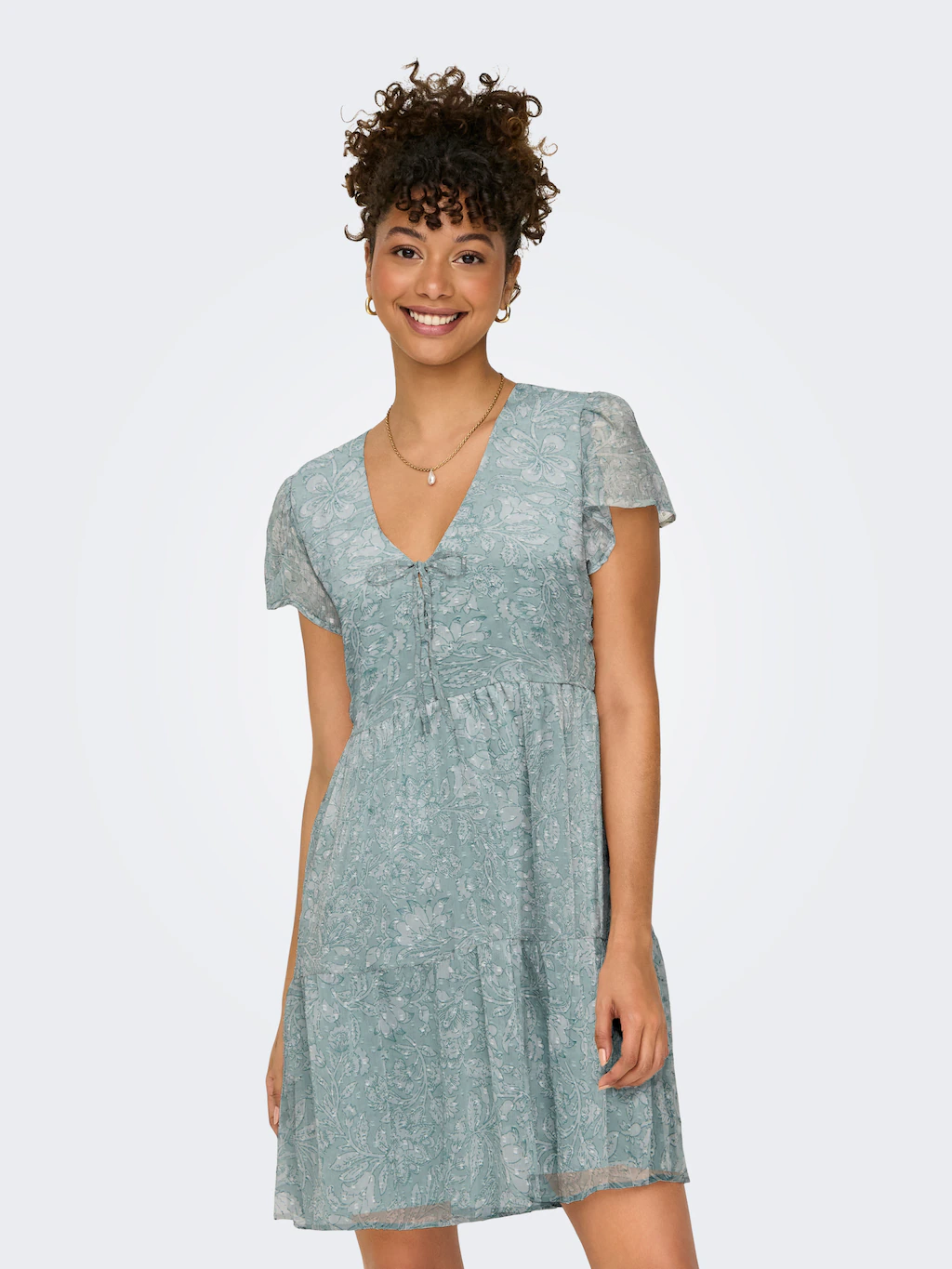 ONLY Minikleid "ONLAIDA ELISA LIFE DOBBY DRESS WVN", Sommerkleid günstig online kaufen