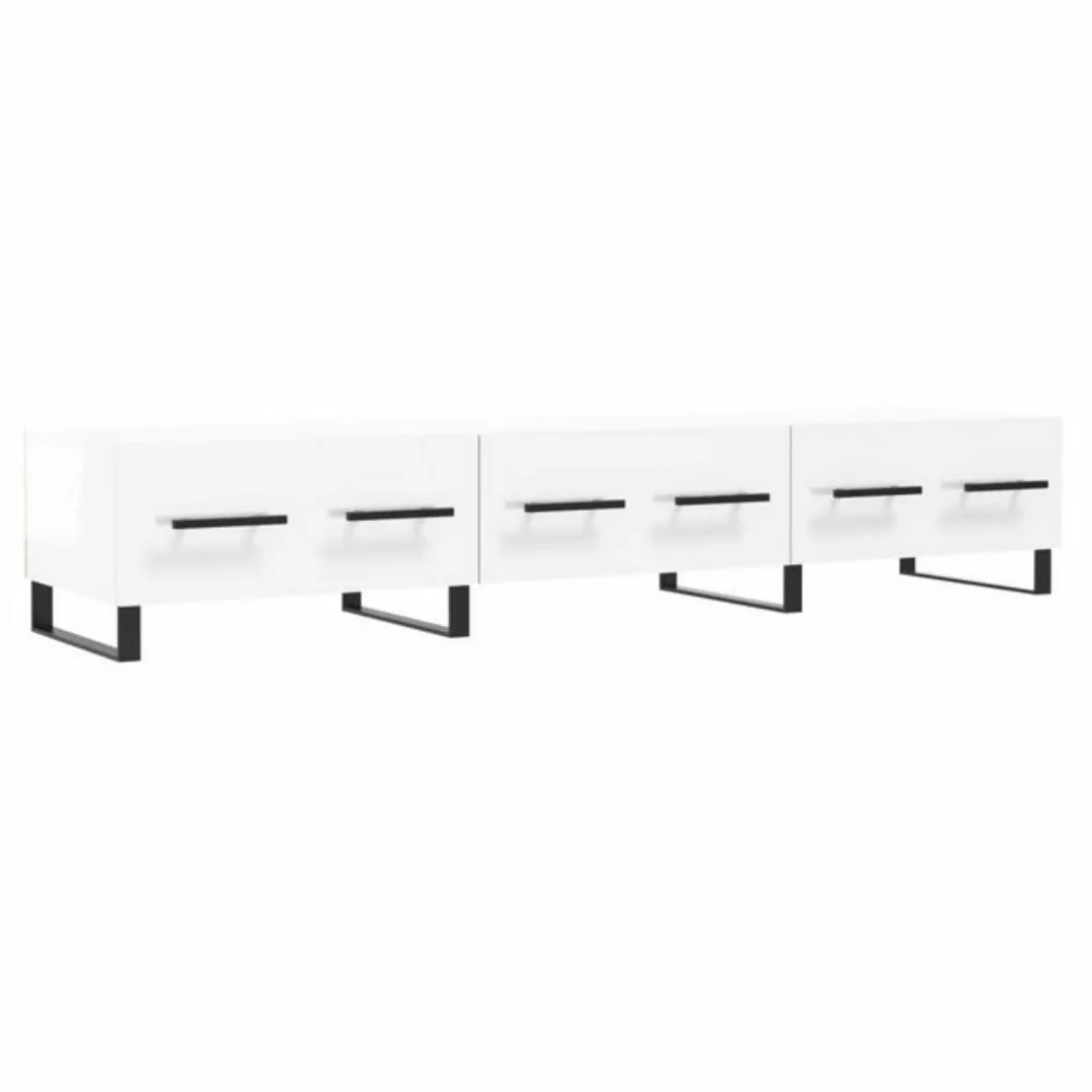 vidaXL TV-Schrank TV-Schrank Hochglanz-Weiß 150x36x30 cm Spanplatte günstig online kaufen