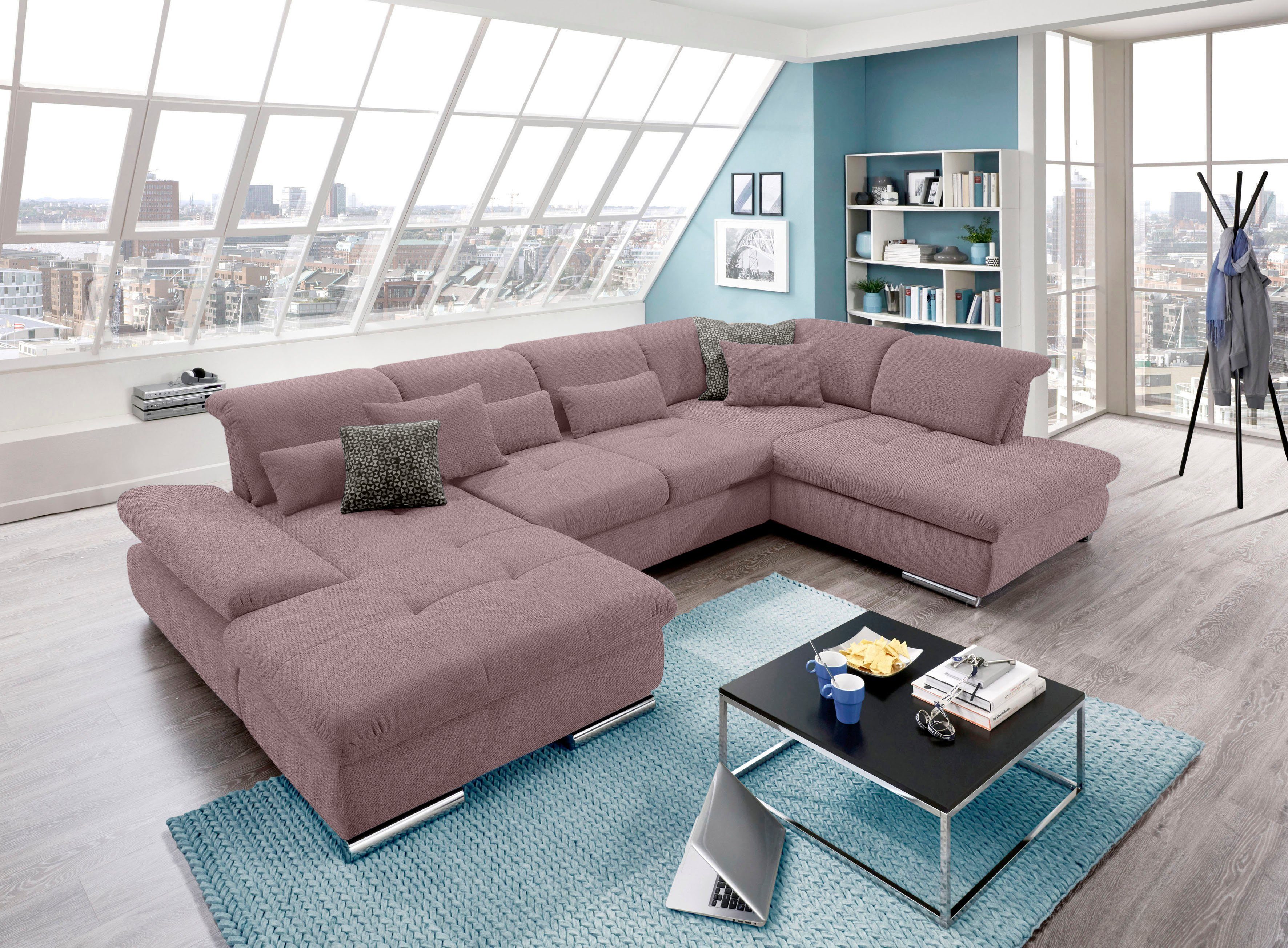 set one by Musterring Wohnlandschaft "SO 4100 komfortable Federkernunterfed günstig online kaufen