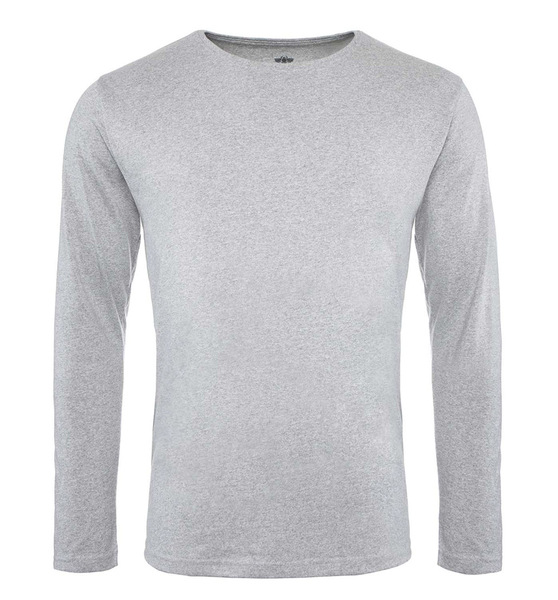 Pure Waste - Herren Long Sleeve T-shirt, Grey Melange günstig online kaufen