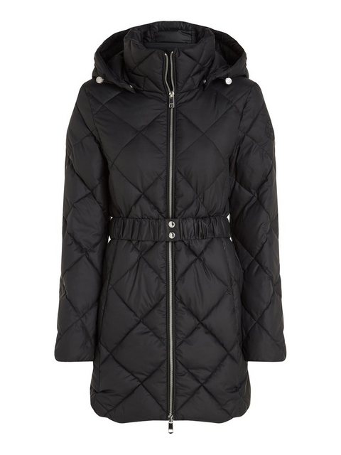 Tommy Hilfiger Steppmantel ELEVATED BELTED QUILTED COAT mit abnehmbarer Kap günstig online kaufen