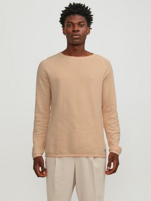 Jack & Jones Rundhalspullover JJEHILL KNIT CREW NECK NOOS aus Strukturstric günstig online kaufen