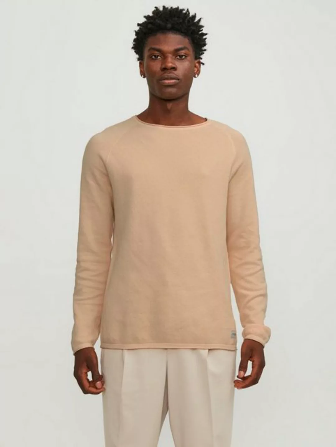 Jack & Jones Rundhalspullover JJEHILL KNIT CREW NECK NOOS aus Strukturstric günstig online kaufen