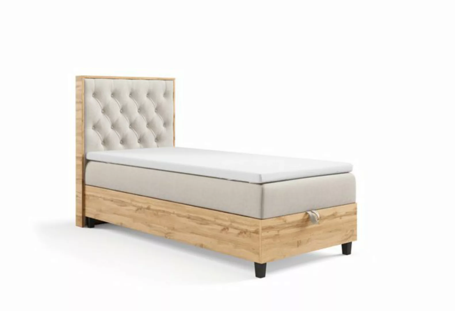 Best for Home Boxspringbett mit Bettkasten Trinity K-14 PLATE SINGLE Bonell günstig online kaufen