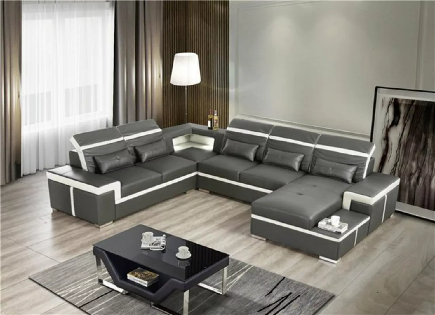 JVmoebel Ecksofa Sofas U Form Sofa Couch Polster Garnitur Wohnlandschaft De günstig online kaufen