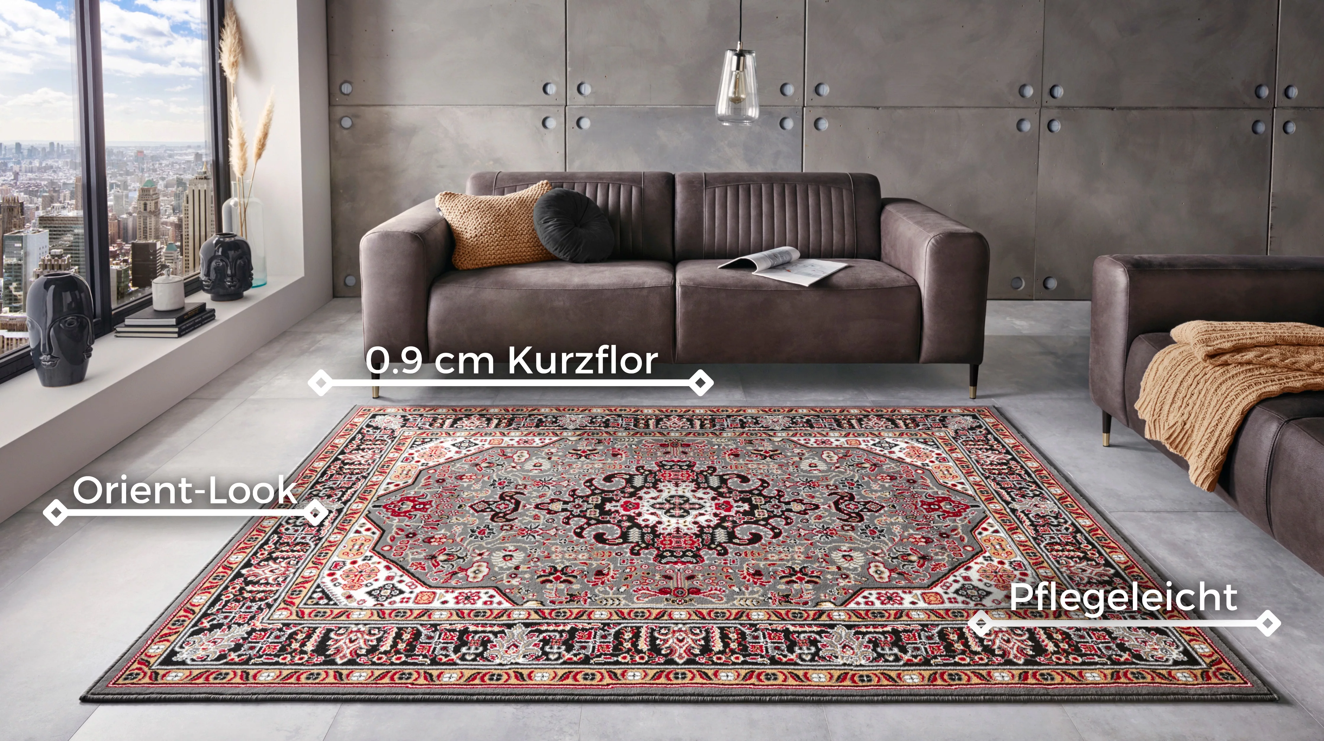 NOURISTAN Teppich »Skazar Isfahan«, rechteckig, Kurzflor, Orient, Teppich, günstig online kaufen