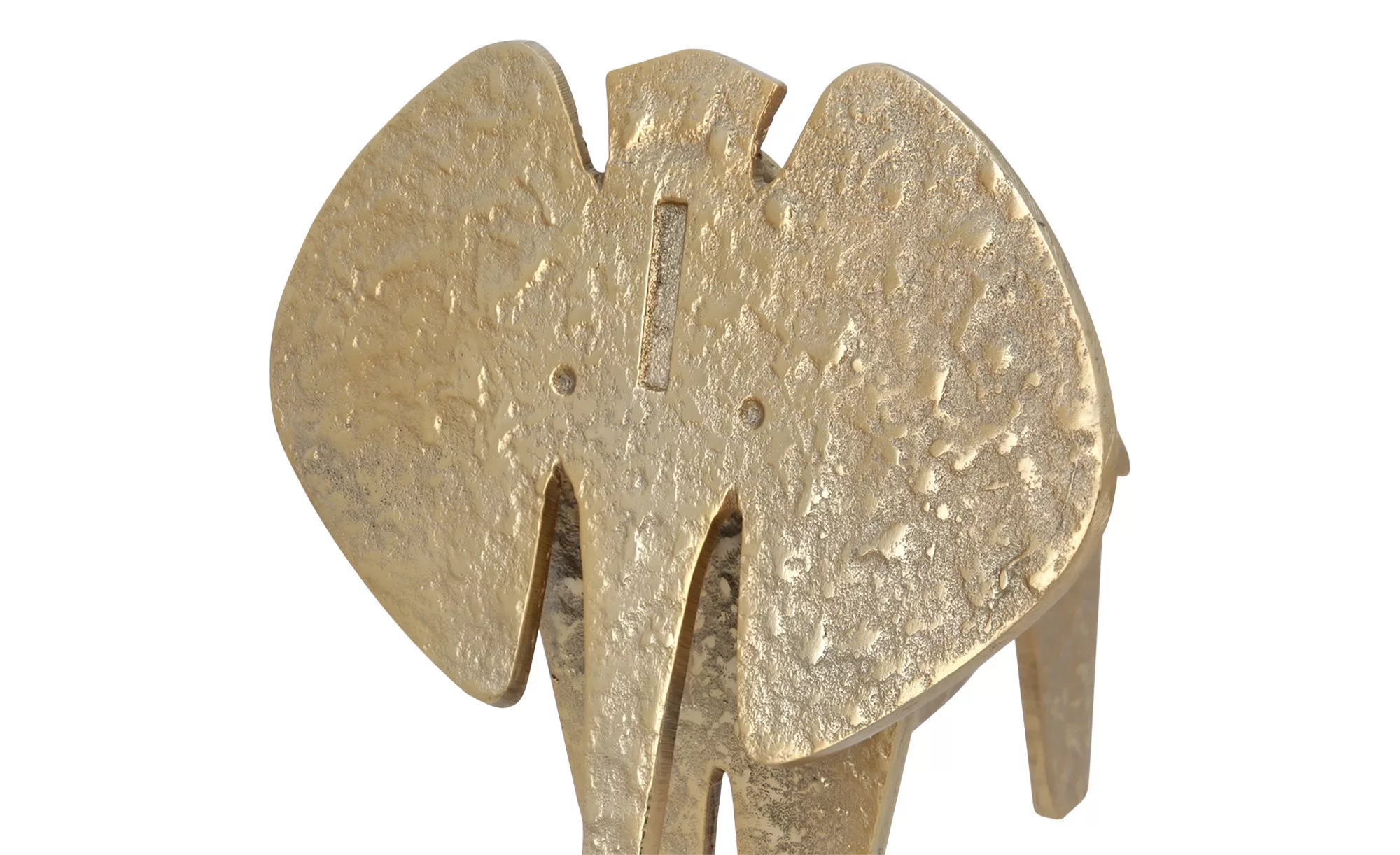Deko Figur  Elefefant ¦ gold ¦ Aluminium ¦ Maße (cm): B: 24 H: 19 T: 21 Acc günstig online kaufen