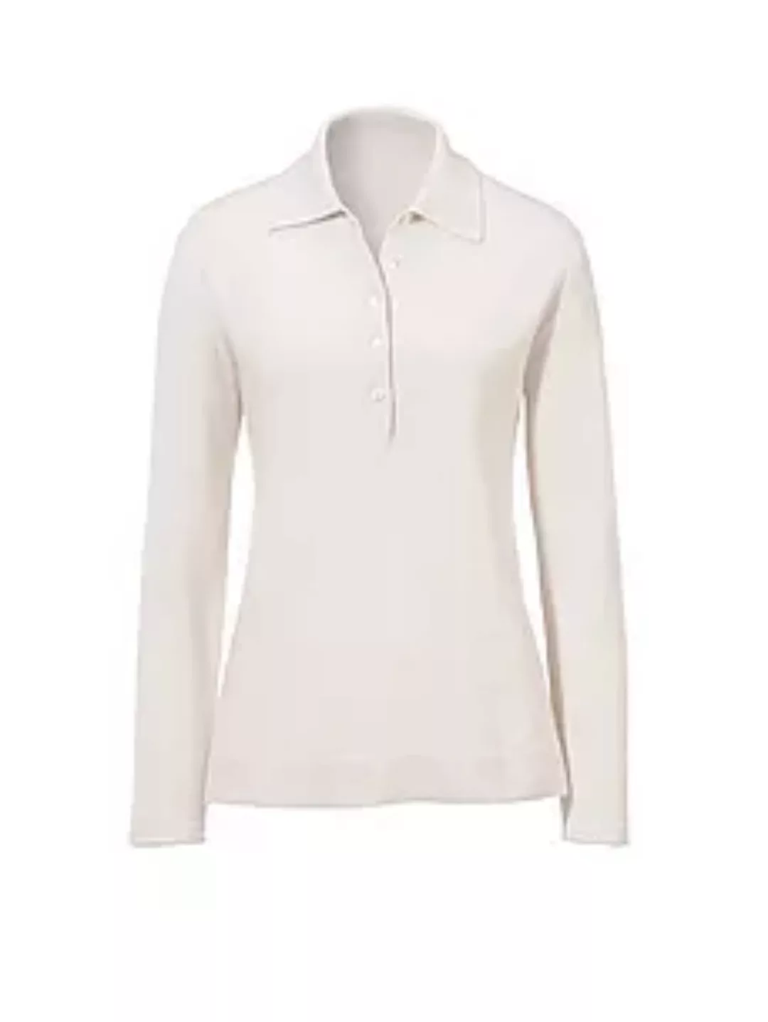 Polo-Pullover aus 100% Premium-Kaschmir Peter Hahn Cashmere beige günstig online kaufen