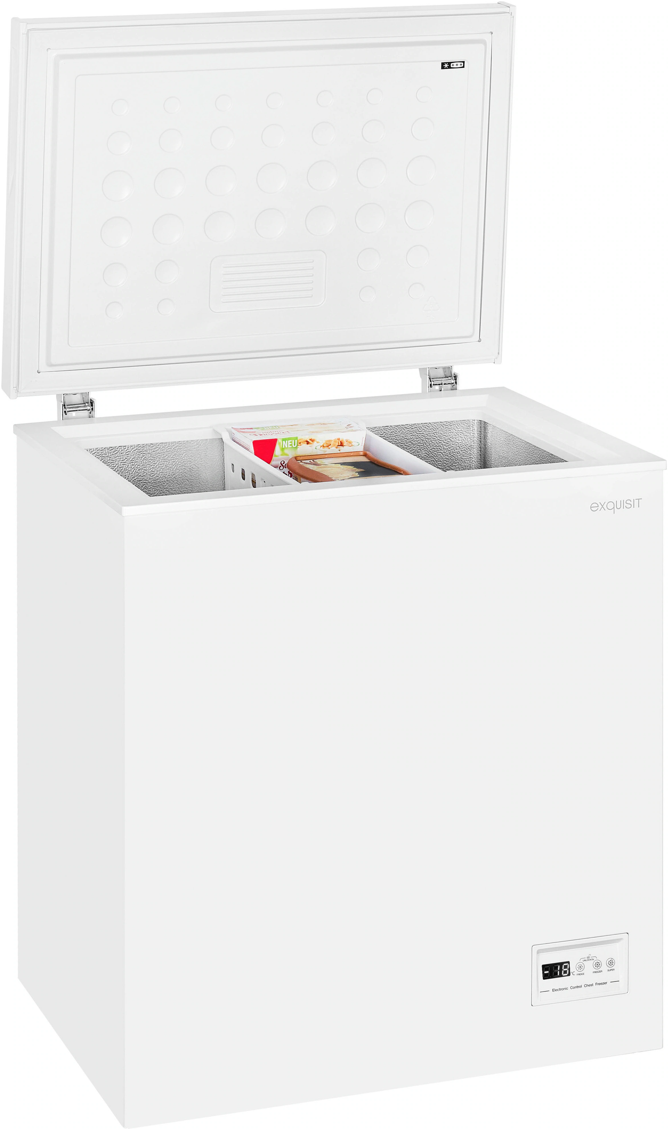 exquisit Gefriertruhe »GT150-E-041E weiss«, 84,5 cm hoch, 70,5 cm breit, 14 günstig online kaufen