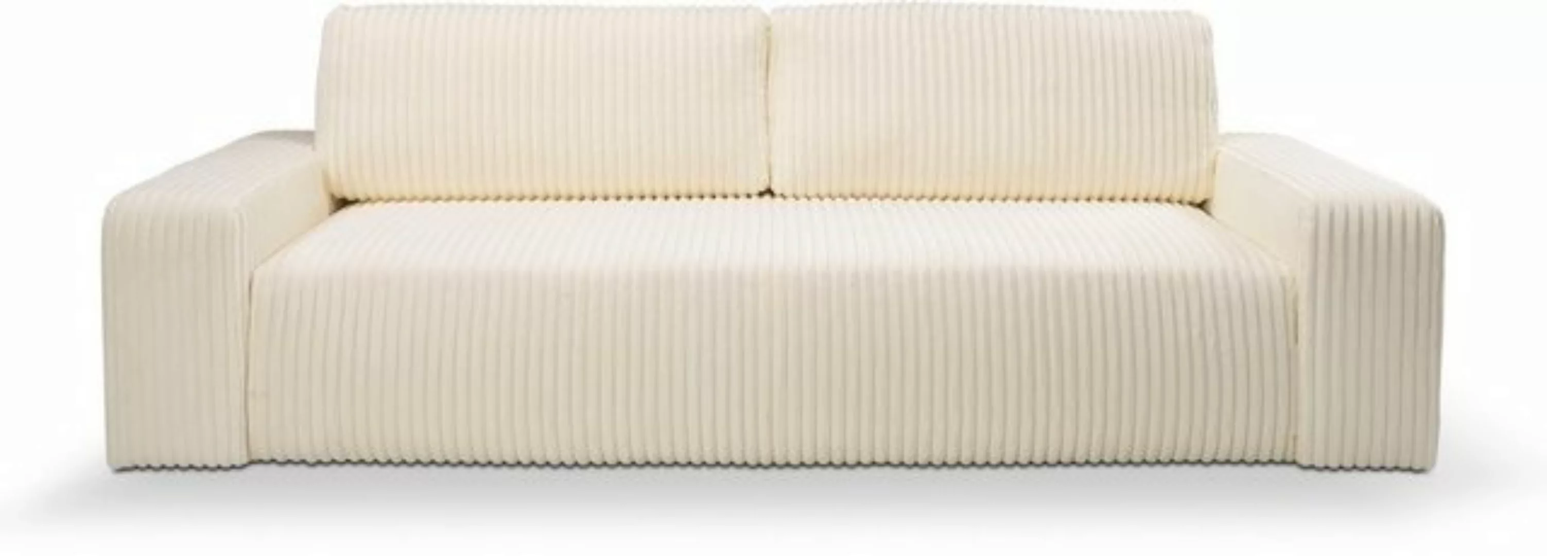 WERK2 Schlafsofa Hugo, Design 2-Sitzer Sofa in Cord mit Schlaffunktion & Be günstig online kaufen