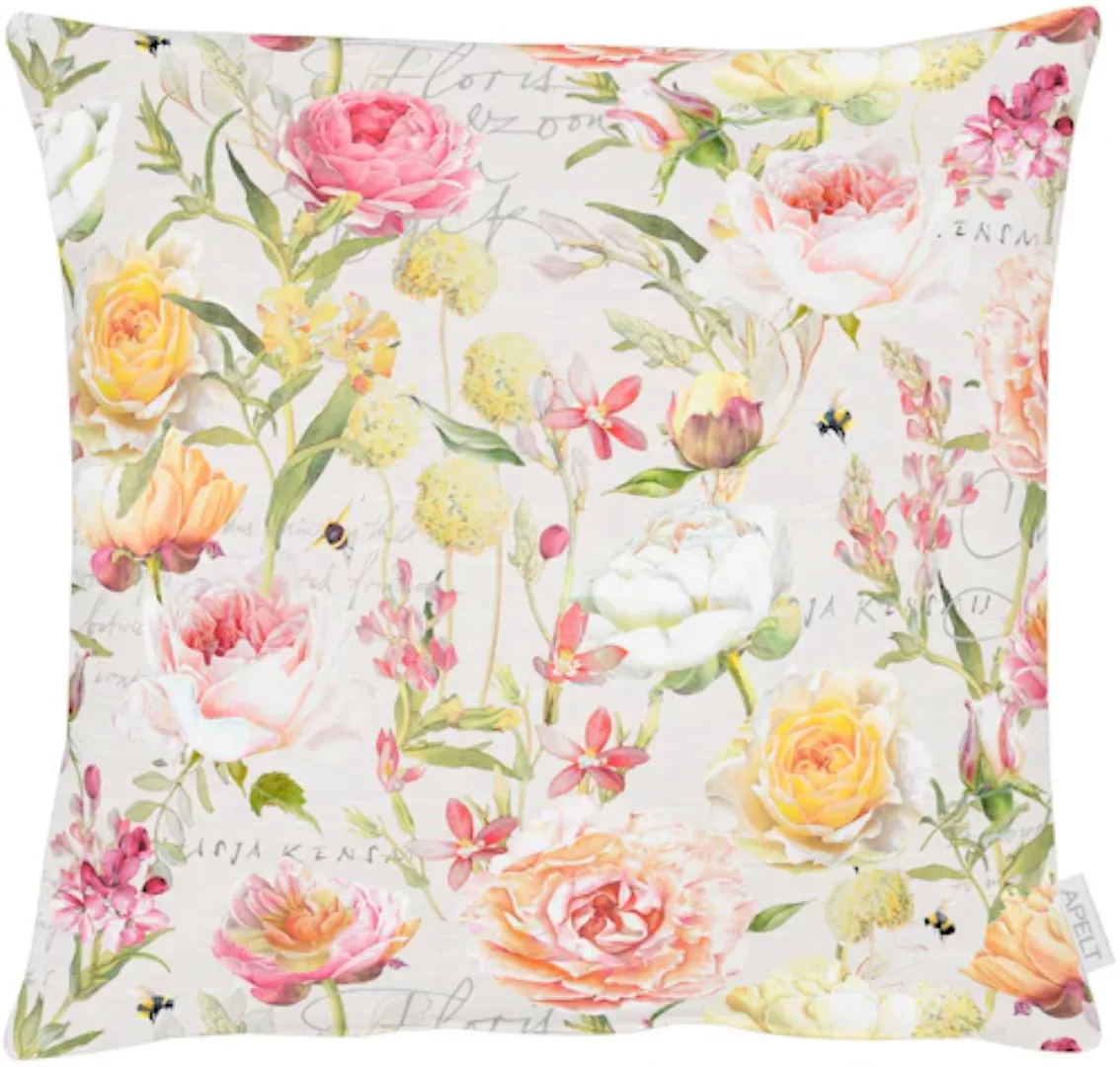 APELT Dekokissen »7701«, mit floralem Muster, Kissenhülle ohne Füllung, 1 S günstig online kaufen