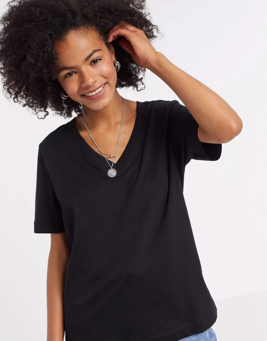 Selected Standard Kurzärmeliges T-shirt XL Black günstig online kaufen