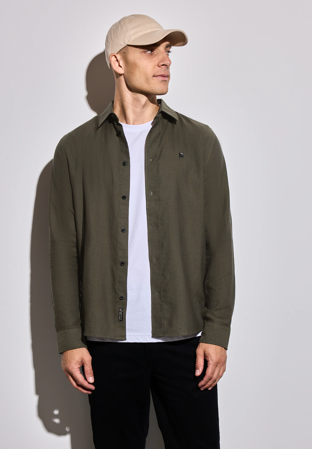 STREET ONE MEN Langarmhemd, aus reiner Baumwolle günstig online kaufen