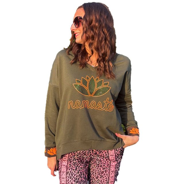 Miss Goodlife Sweatshirt Miss Goodlife Sweatshirt MG11321-Namaste-green günstig online kaufen