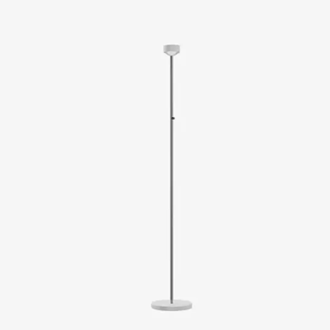 Top Light Puk Eye Floor Stehleuchte LED, weiß matt/chrom - Glas matt günstig online kaufen