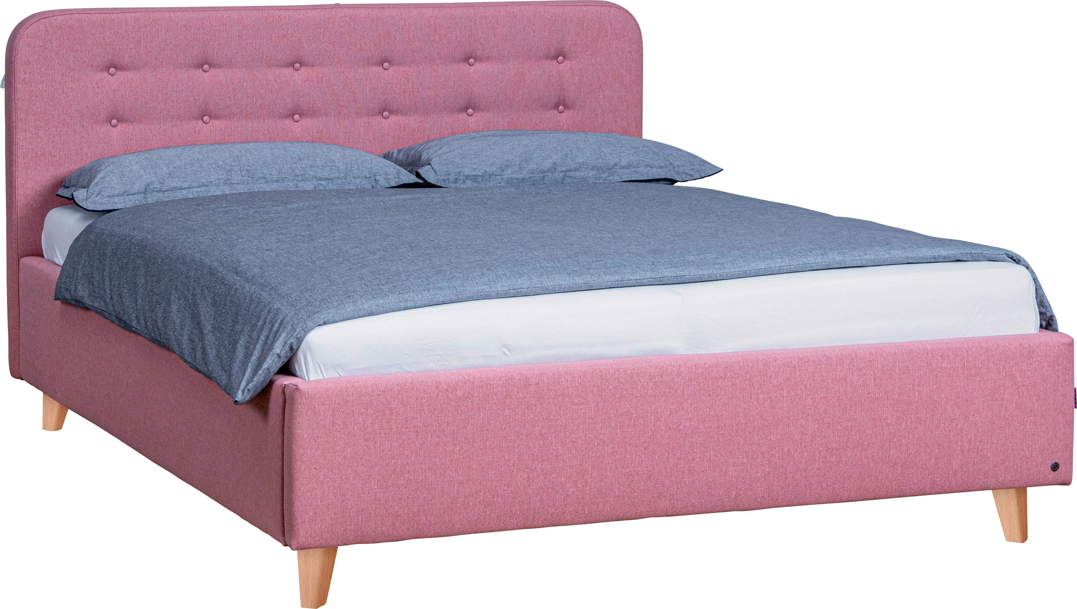 TOM TAILOR HOME Polsterbett "NORDIC BED", mit Knopfheftung im Kopfteil, Füß günstig online kaufen