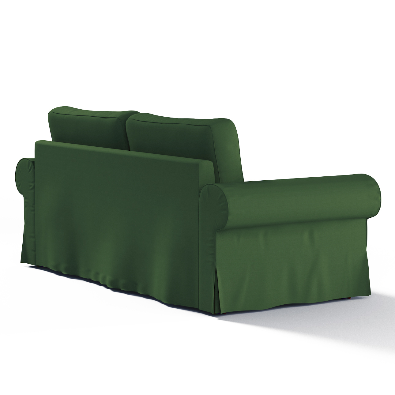 Bezug für Backabro 3-Sitzer Sofa ausklappbar, waldgrün, Bezug für Backabro günstig online kaufen