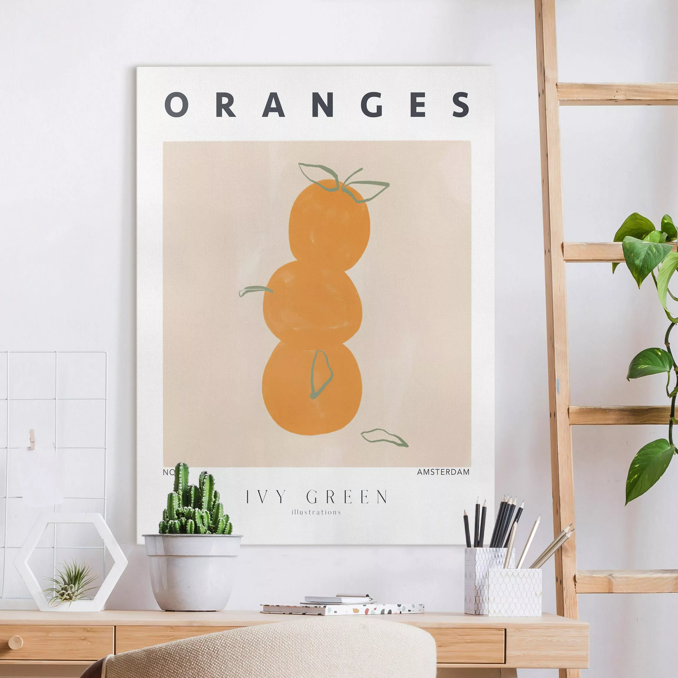 Leinwandbild Ivy Green Illustrations - Oranges günstig online kaufen