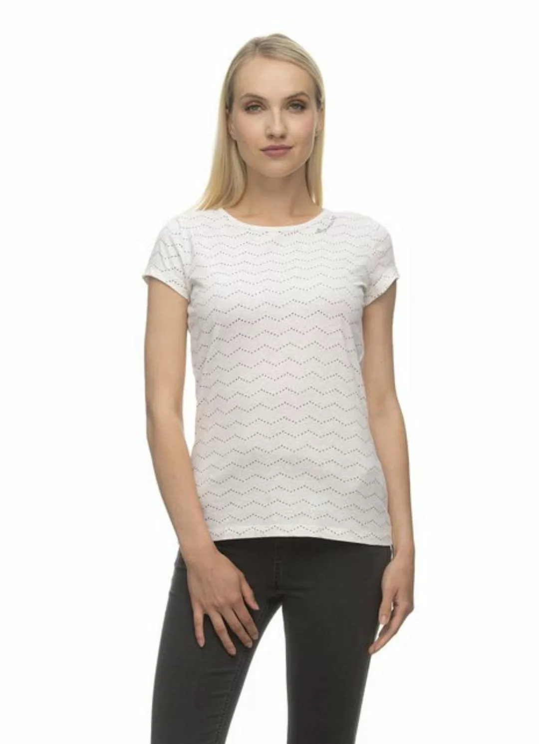 Ragwear T-Shirt MINTT ZIG ZAG Nachhaltige & vegane Mode Damen günstig online kaufen