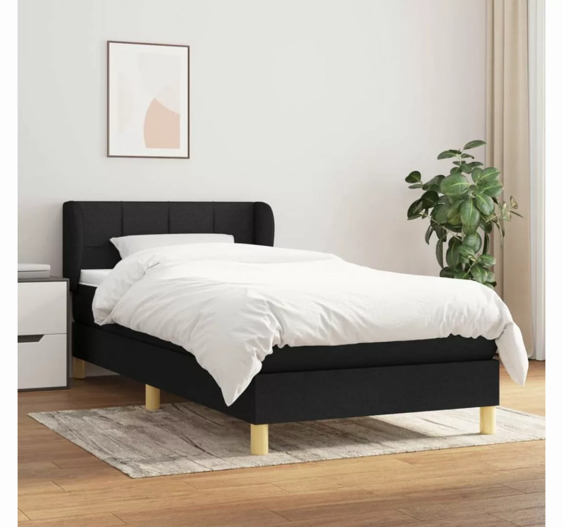 vidaXL Boxspringbett Bett Boxspringbett mit Matratze & Topper Stoff verschi günstig online kaufen