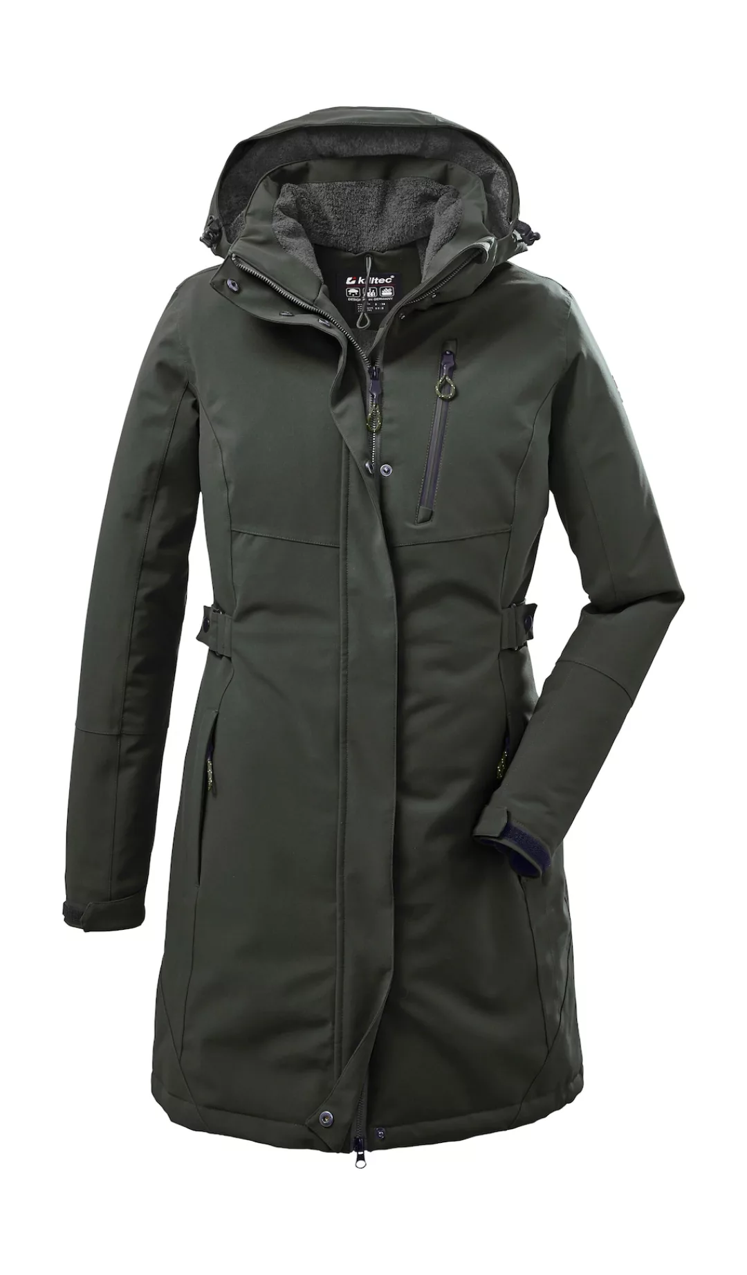 Killtec Parka "KOW 165 WMN PRK", Wasser- und winddichter Parka mit Teddyfle günstig online kaufen