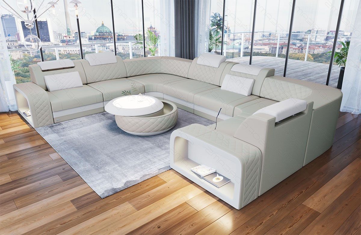 Sofa Dreams Wohnlandschaft Ledersofa Foggia U günstig online kaufen