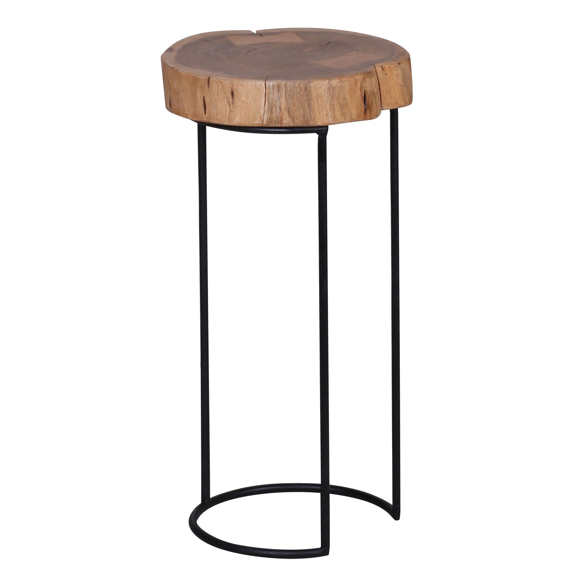 FINEBUY Beistelltisch SuVa2502_1 (Akazie Massivholz Baumscheibe günstig online kaufen