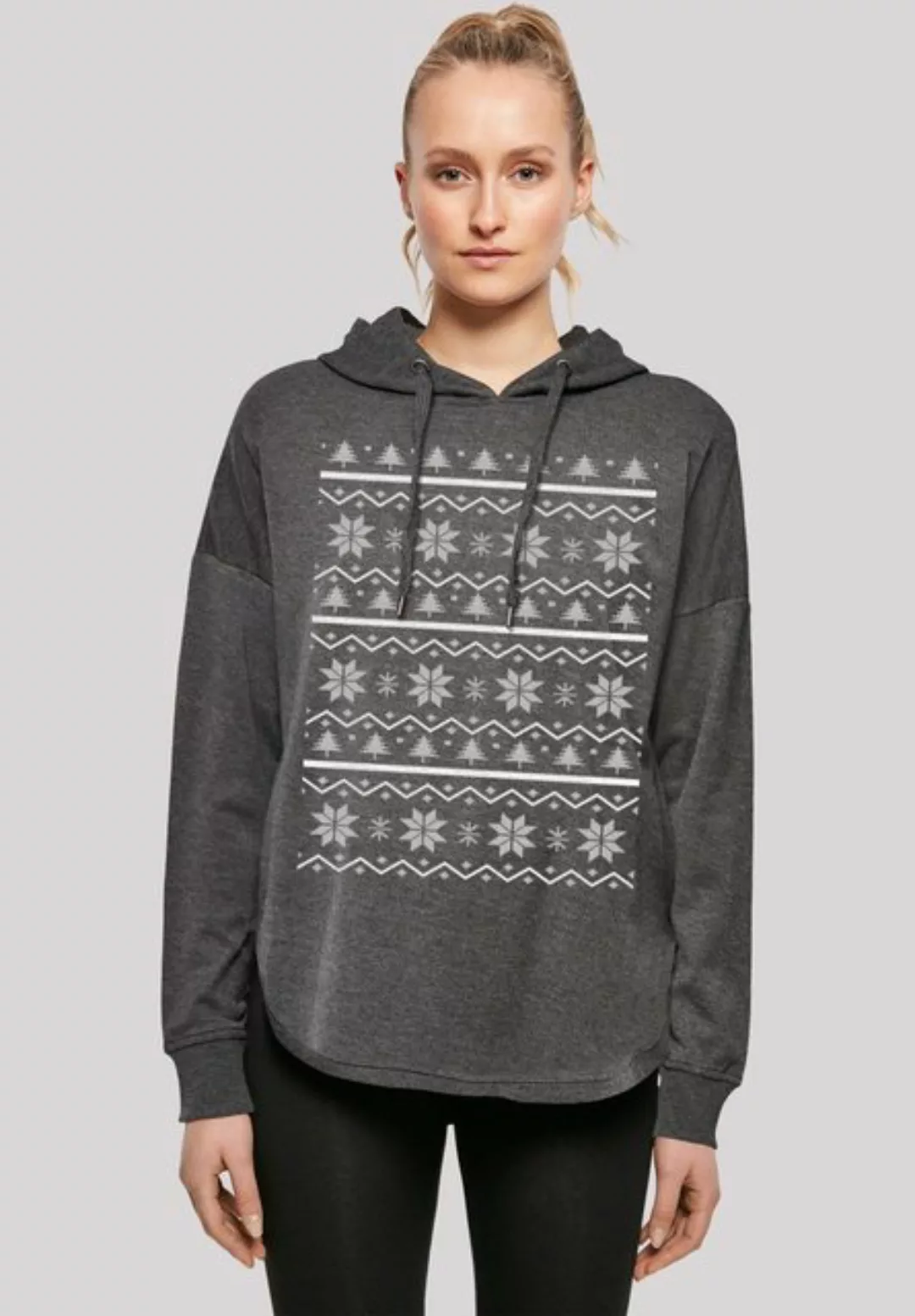 F4NT4STIC Kapuzenpullover Scandinavian Muster Weihnachten Print günstig online kaufen