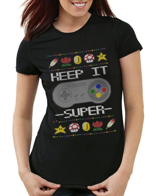 style3 T-Shirt Keep it Super Ugly Sweater snes x-mas pulli weihnachtsbaum s günstig online kaufen