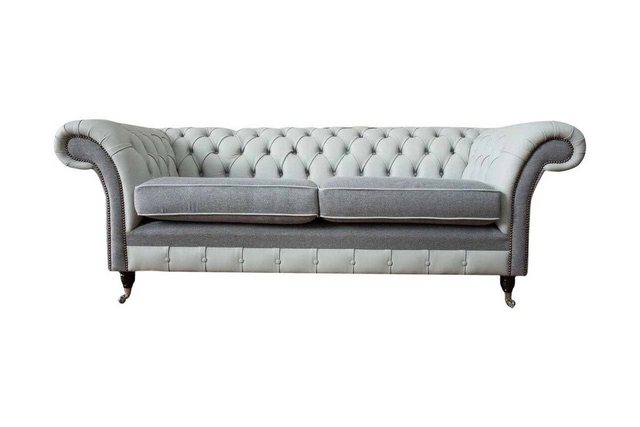 Xlmoebel Sofa Dreisitzer Ledermöbel Sofa Grau Polster Couch Neu Stoff, Herg günstig online kaufen