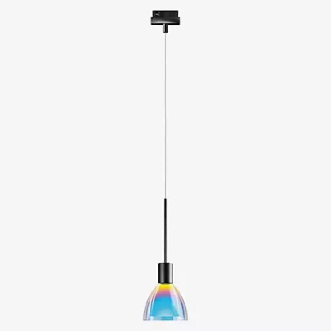 Bruck Silva Pendelleuchte LED für Duolare Schiene - ø11 cm, schwarz, Glas b günstig online kaufen