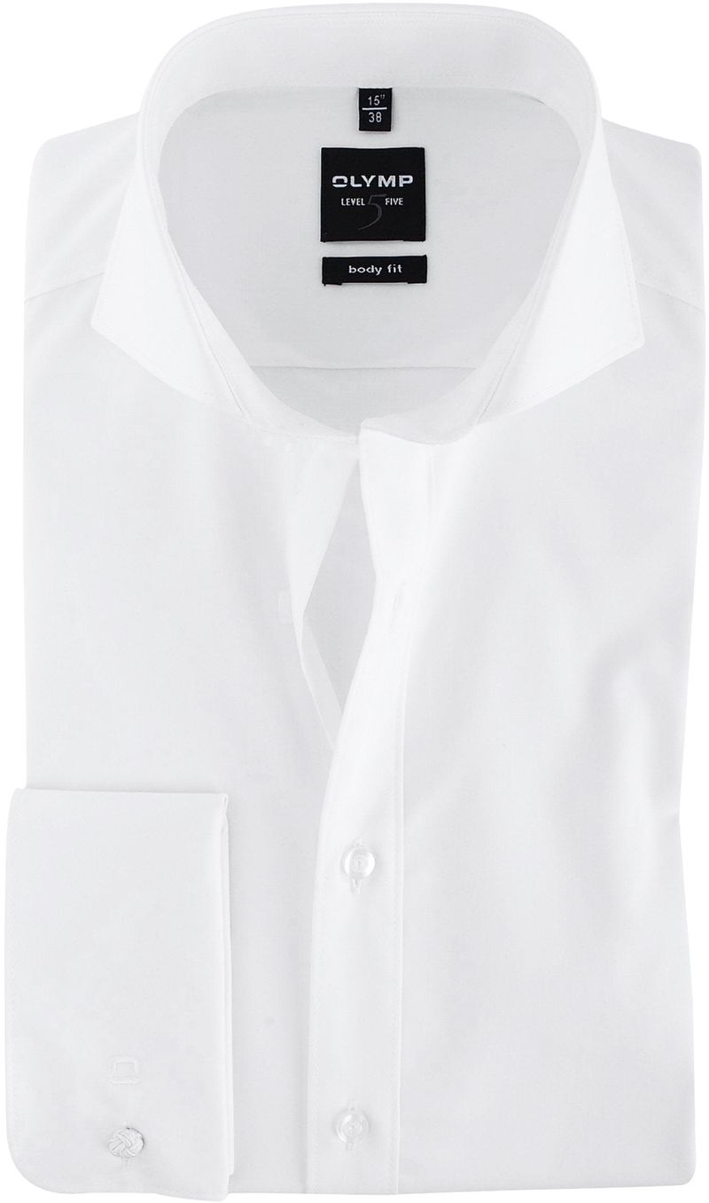 OLYMP Level 5 Five Hemd Body Fit Weiß - Größe 37 günstig online kaufen