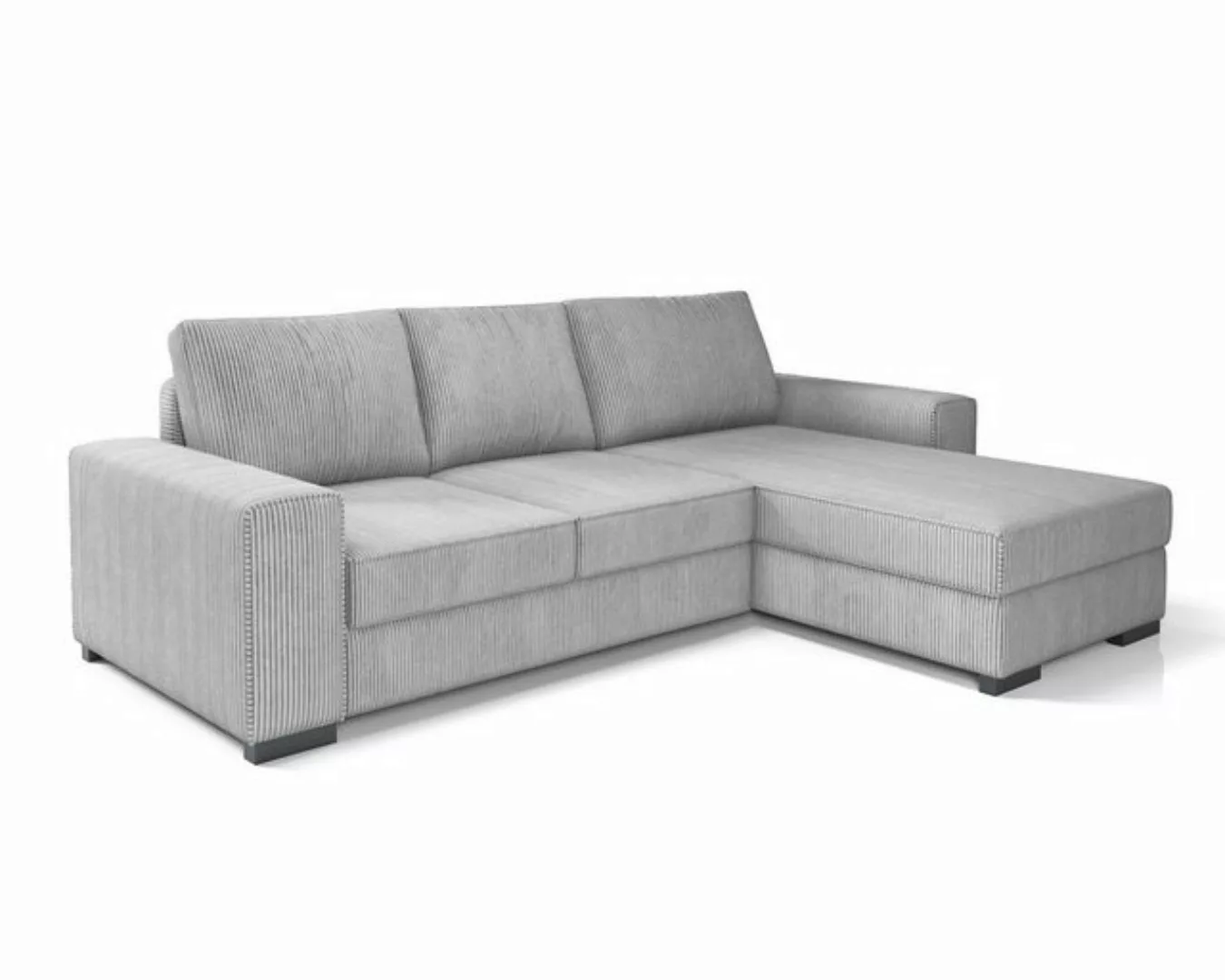 Deine Möbel 24 Ecksofa CORD - L XL MINI Kuschelsofa Sofa mit tiefer Sitzflä günstig online kaufen