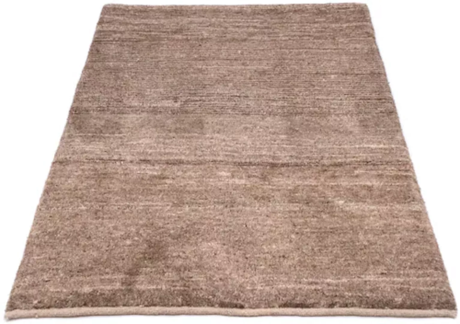 morgenland Wollteppich »Gabbeh Teppich handgeknüpft braun«, rechteckig, han günstig online kaufen