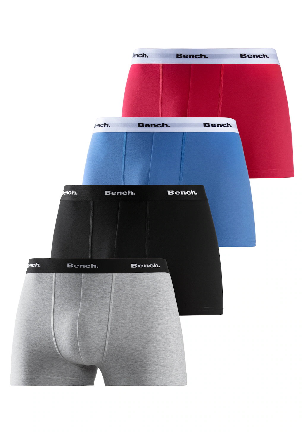 Bench. Boxer "Boxershorts für Herren", (Packung, 4 St.), mit kontrastfarbig günstig online kaufen