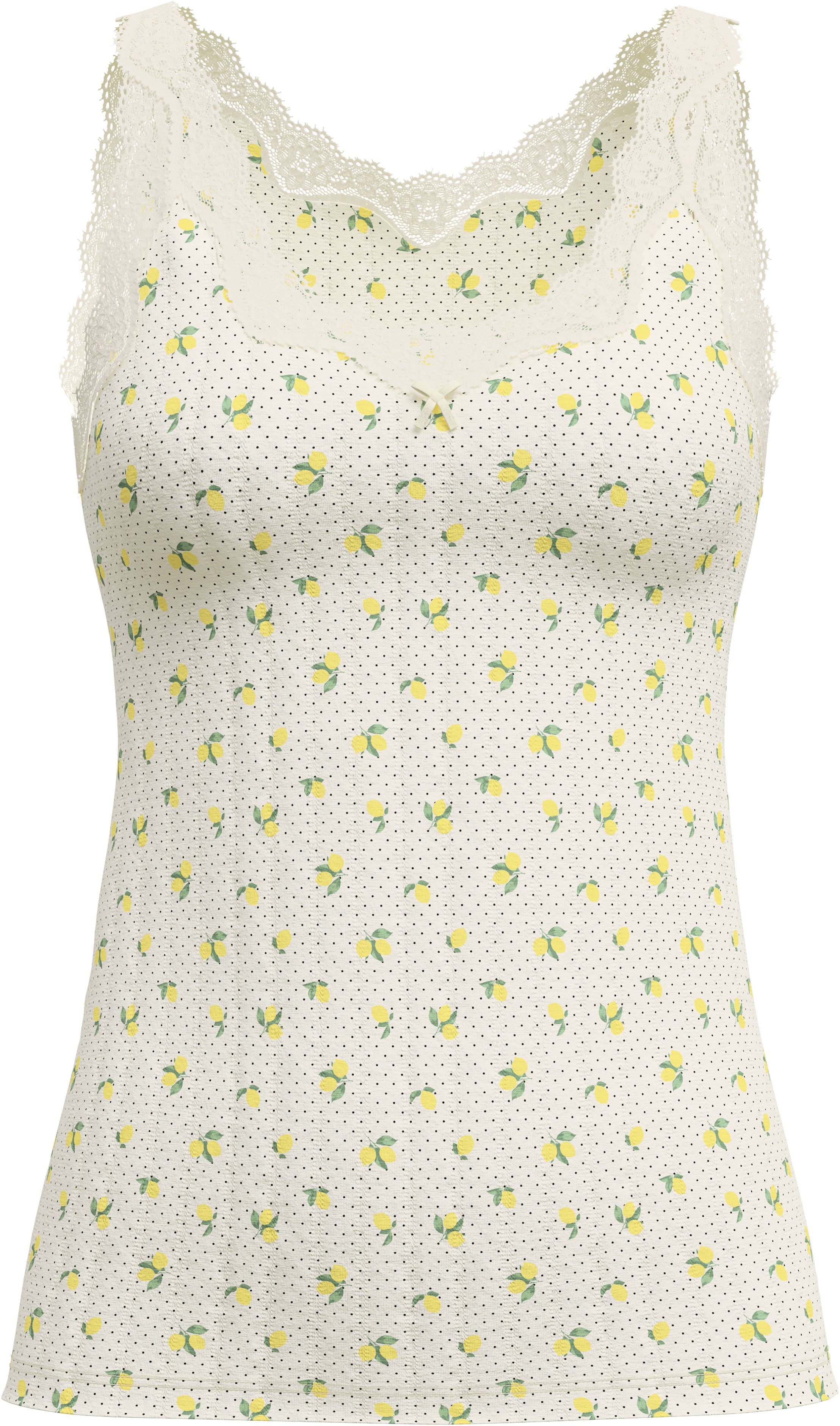 CALIDA Tanktop "Toujours Print", edle Nadelstreifen-Optik, elastisches Jacq günstig online kaufen