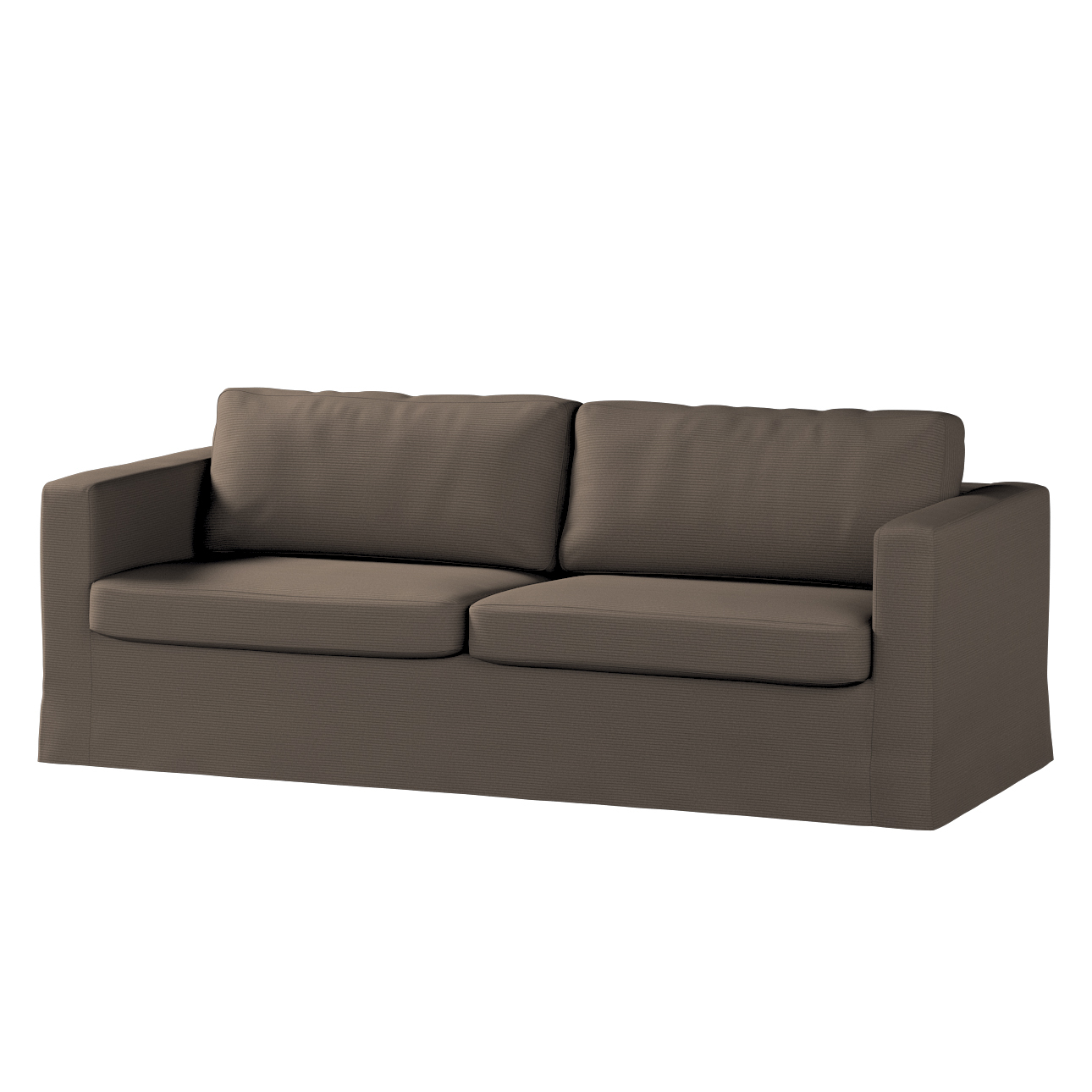 Bezug für Karlstad 3-Sitzer Sofa nicht ausklappbar, lang, braun, Bezug für günstig online kaufen