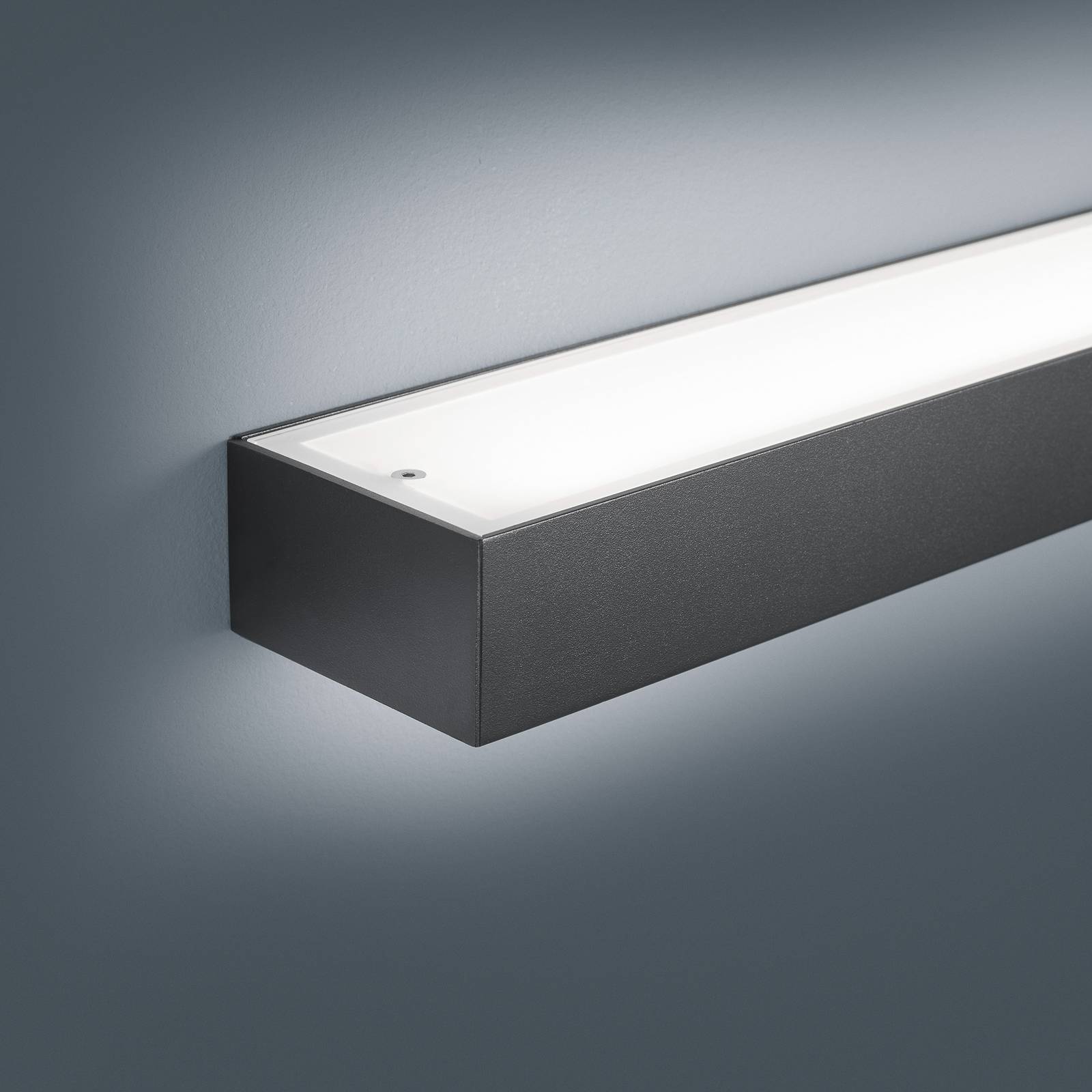LED Wandleuchte Theia in Schwarz-matt 24W 1410lm 900mm günstig online kaufen