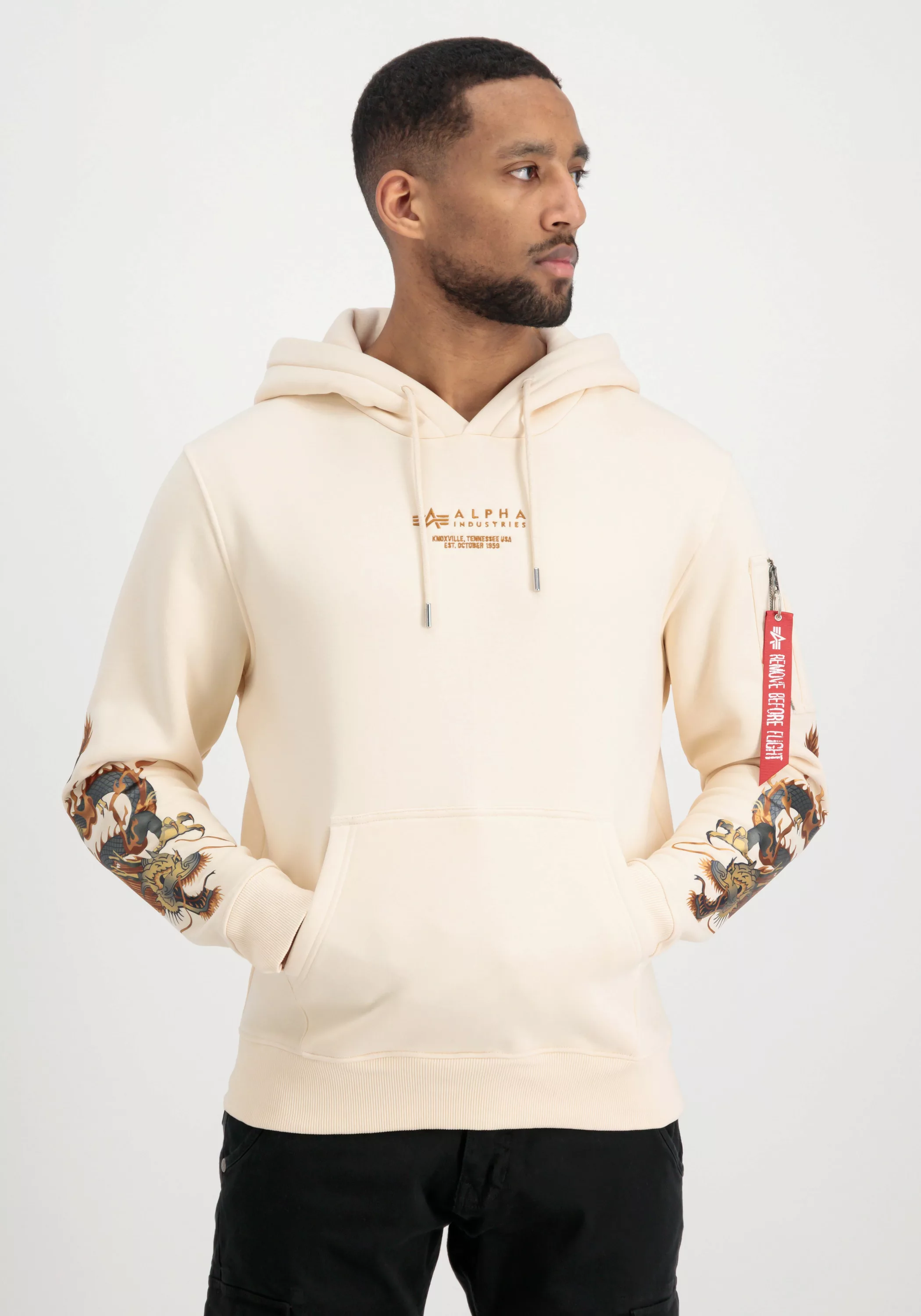 Alpha Industries Hoodie "Dragon EMB Hoodie Kapuzensweatshirt" günstig online kaufen