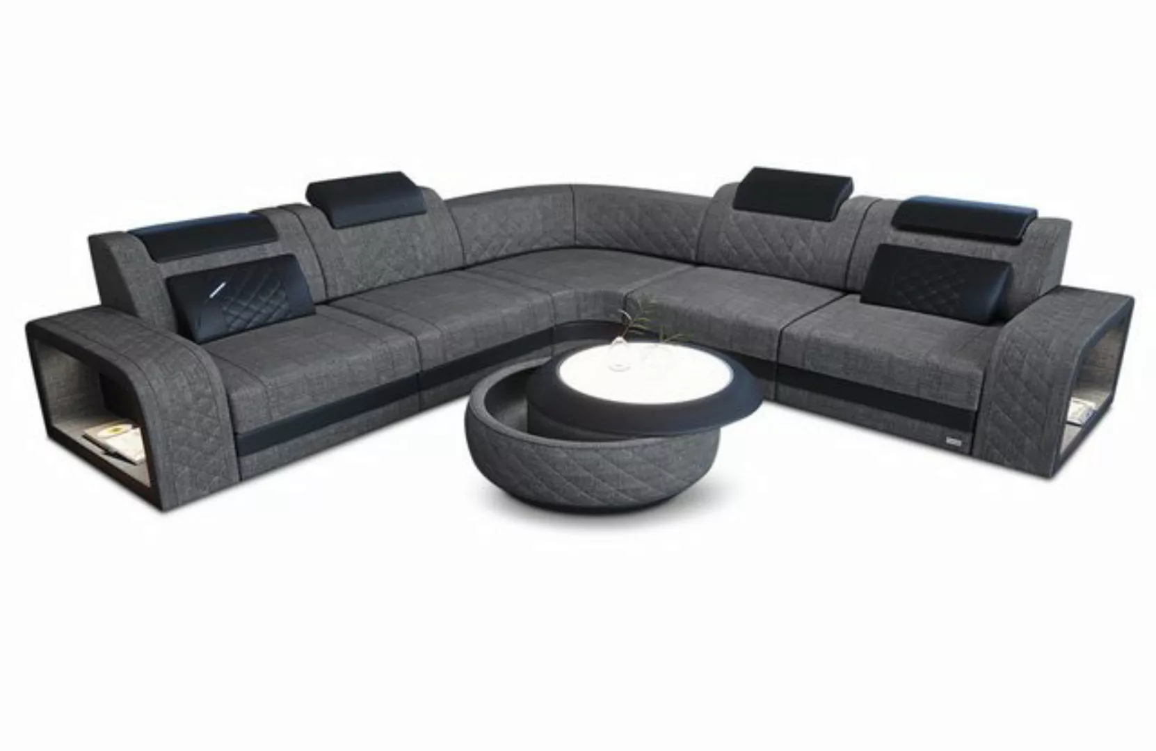 Sofa Dreams Ecksofa Stoff Polster Couch Stoffsofa Foggia L Form Polstersofa günstig online kaufen