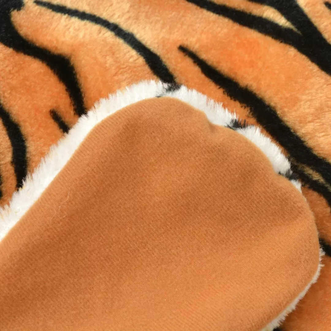 Tigerfell Teppich Plüsch 144 Cm Braun günstig online kaufen