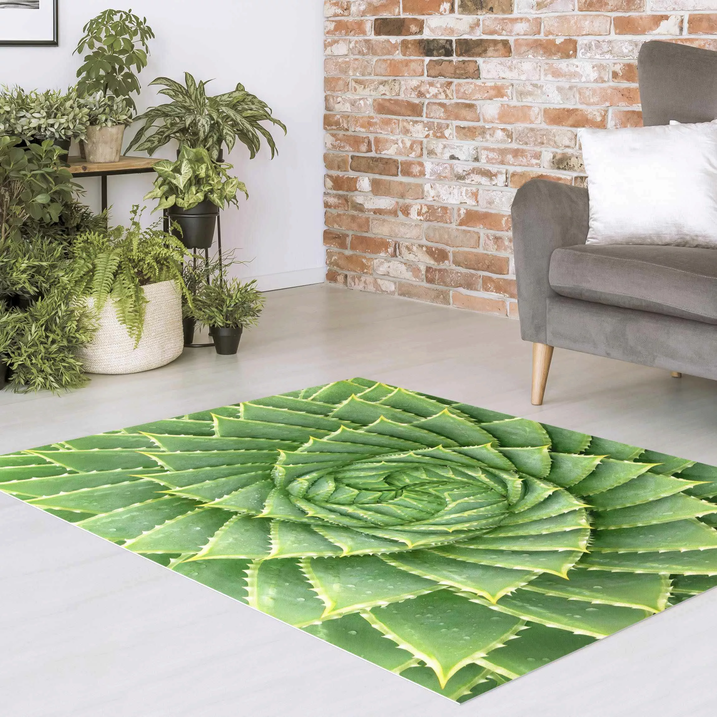 Vinyl-Teppich Spiral Aloe günstig online kaufen