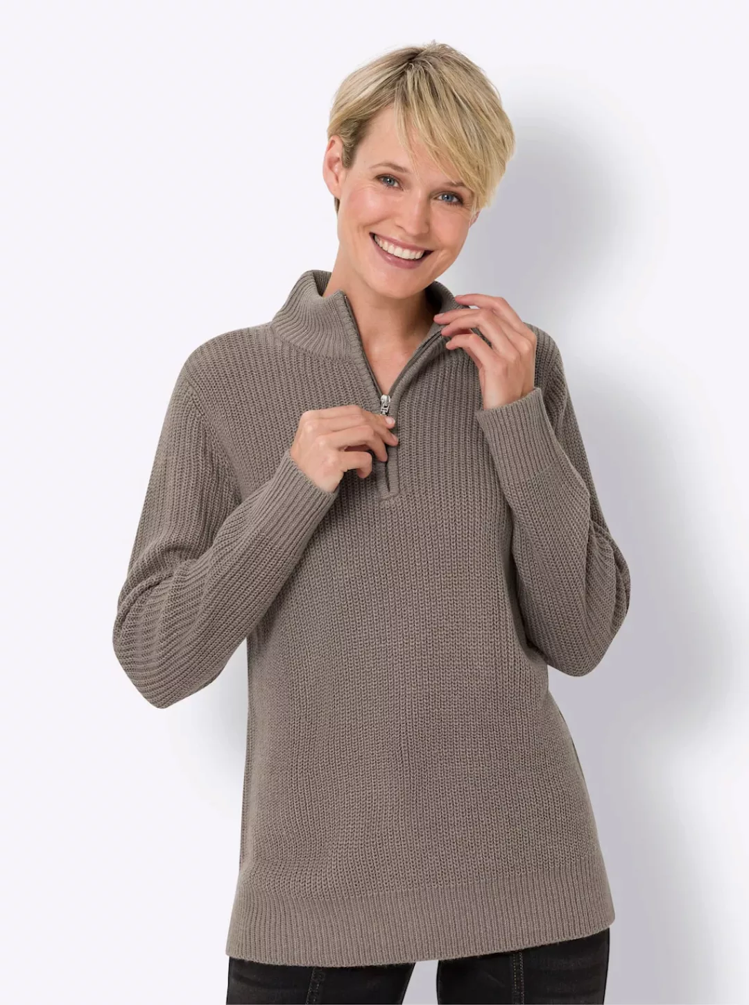 Classic Basics Stehkragenpullover "Pullover" günstig online kaufen