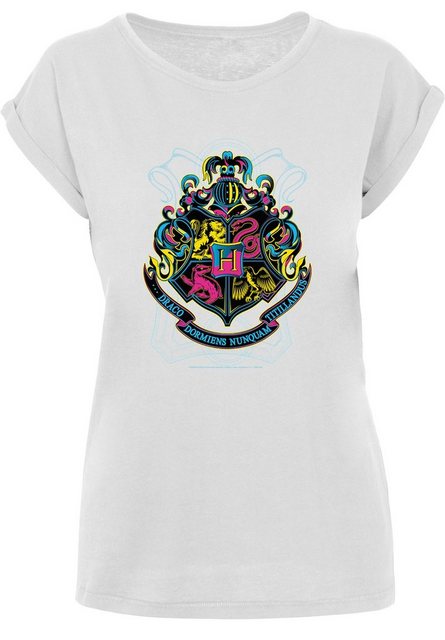 F4NT4STIC T-Shirt Harry Potter Neon Hogwarts Crest Print günstig online kaufen