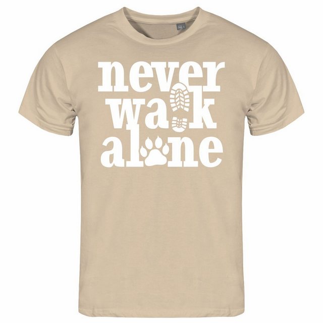 deinshirt Print-Shirt Herren T-Shirt Never walk alone Funshirt mit Motiv günstig online kaufen