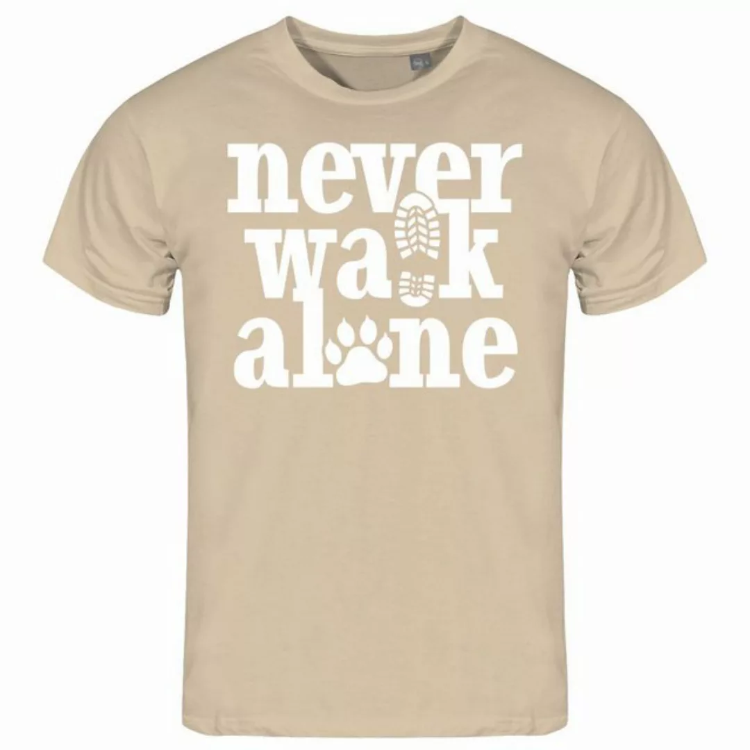 deinshirt Print-Shirt Herren T-Shirt Never walk alone Funshirt mit Motiv günstig online kaufen
