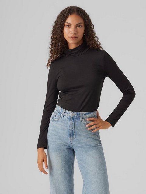 Vero Moda Langarmshirt VMINA LS HIGHNECK TOP JRS BOO günstig online kaufen